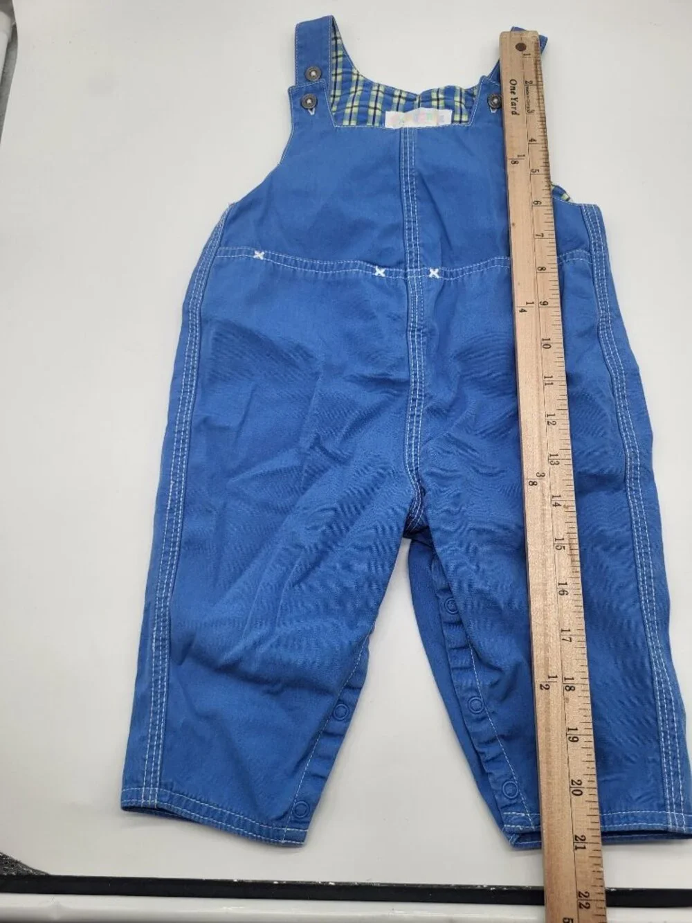 VTG 90’s GYMBOREE Overalls Romper Pastel Rainbow Tag Blue Dolphin 6-12MTH